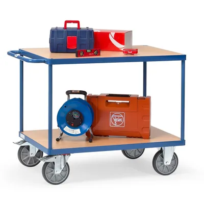 Produktbild von fetra® - Tischwagen 2400 brilliantblau, Tragkraft 500kg
