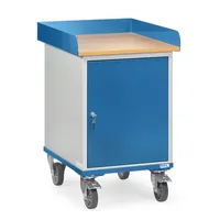 Produktbild von fetra® - Rollschrank mit Arbeitsplatte 2445, Flügeltür, Tragkraft 150kg