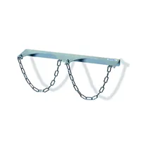 Produktbild von fetra® - Stahlflaschen-Wandhalterung, 2 x max. 140mm, Stahlblech, verzinkt