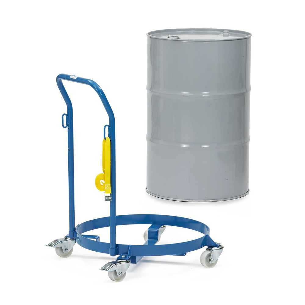 fetra® Fassroller 13600 mit Schiebebügel, rund nach unten, Tragkraft 250kg Produktbild img1 L