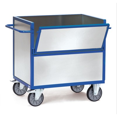 Produktbild von fetra® - Blechkastenwagen 2822, ohne Deckel, TPE-Reifen, Tragkraft 600kg