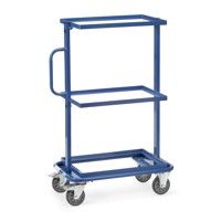 Produktbild von fetra® - Beistellwagen 32900, offener Rahmen, 3 starre Ebenen, Tragkraft 200kg