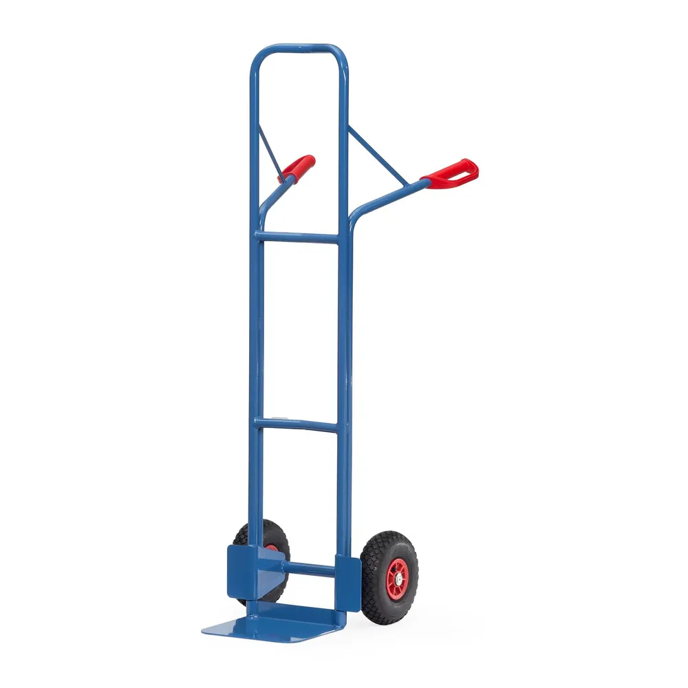 fetra Stahlrohrkarre, 300 kg, Bügel durchgebogen, Luft-Bereifung Produktbild img1 L