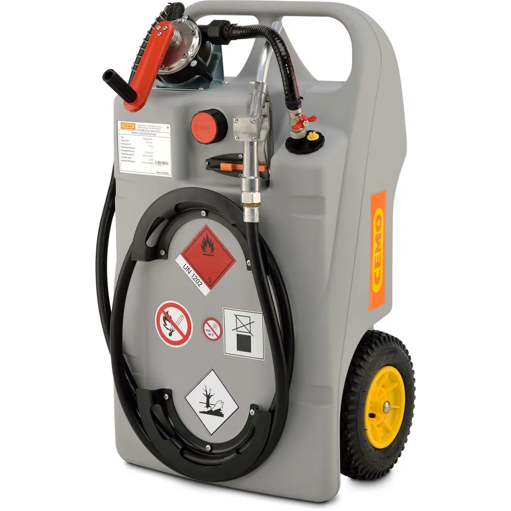 CEMO Dieseltrolley 100 l mit Kurbelpumpe und Zapfventil Produktbild img1 L