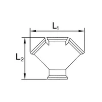 Produktbild von RIEGLER - Verteiler, 3fach, G 3/8 i., 3 x G 3/8 IG, Messing blank (256.01)