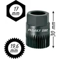 HAZET Keil(rippen)riemenscheibe-Adapter 2592 ∙ 17 mm Außen-Sechskant ∙ Vielzahn Profil ∙ SW 19,6 mm Produktbild img2 S