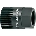 HAZET Keil(rippen)riemenscheibe-Adapter 2592 ∙ 17 mm Außen-Sechskant ∙ Vielzahn Profil ∙ SW 19,6 mm Produktbild img3 S