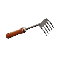SHW Rex Kleinrechen mit 5 Zinken, Stiel 40cm lang Produktbild