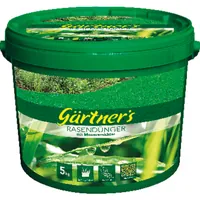 Gärtners Rasendünger mit Moosvernichter, 5kg Eimer Produktbild