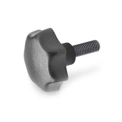 Produktbild von Ganter Norm® - Sterngriffschrauben, Gusseisen, Gewindezapfen Stahl (6336.4-SG-8