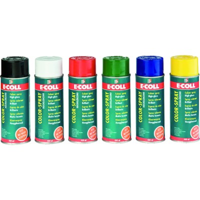 Produktbild von E-COLL - Buntlack Colorspray hochglänzend Alkydharz 400ml Spraydose feuerrot