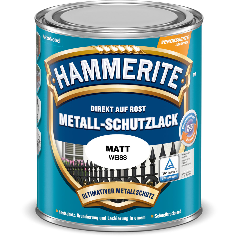 HAMMERITE™ Metallschutz-Lack 750ml matt weiß Produktbild img1 L