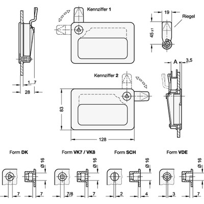 Produktbild von Ganter Norm® - Verriegelungen mit Griffschale, Betätigung mit Steckschlüssel (1