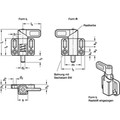 Produktbild von Ganter Norm® - Federriegel, Edelstahl, mit Anschraubflansch (722.3-8-20-L-A4)