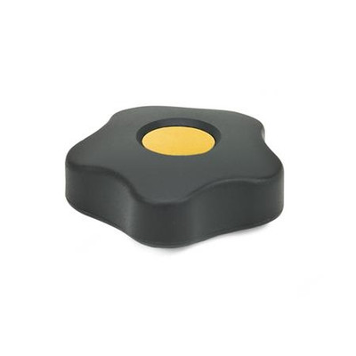 Produktbild von Ganter Norm® - Sterngriffe, Abdeckkappe farbig (5331-63-V6-B-DGB)