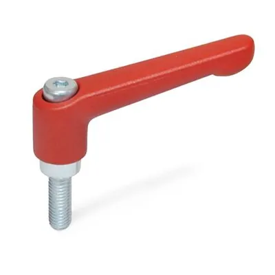 Produktbild von Ganter Norm® - Verstellbare Klemmhebel, Zink-Druckguss, Einsatz Stahl verzinkt,