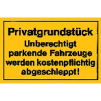 Produktbild von null - Hinweisschild "Privatgrundstück"