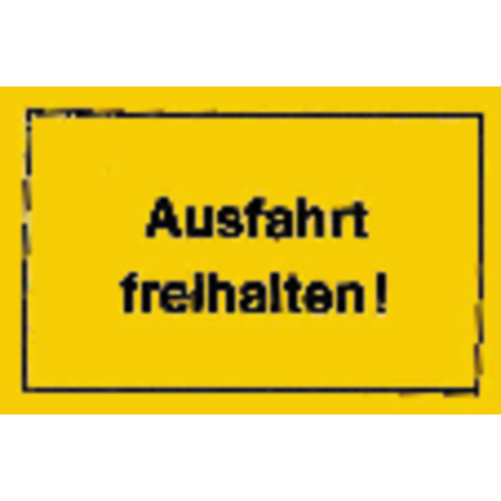 Hinweisschild "Ausfahrt freihalten!" 250 x 150mm Produktbild img1 L