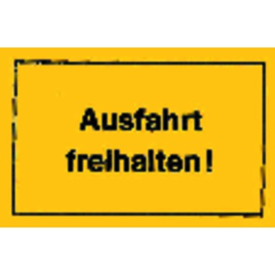 Produktbild von null - Hinweisschild "Ausfahrt freihalten!" 250 x 150mm