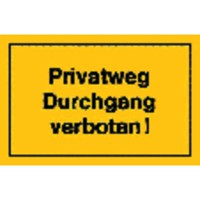 Produktbild von null - Hinweisschild "Privatweg Durchgang verboten"