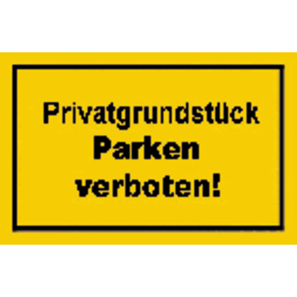 Hinweisschild "Privatgrundstück Parken verboten" Produktbild img1 L