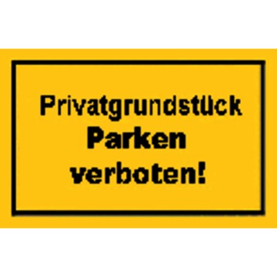 Produktbild von null - Hinweisschild "Privatgrundstück Parken verboten"