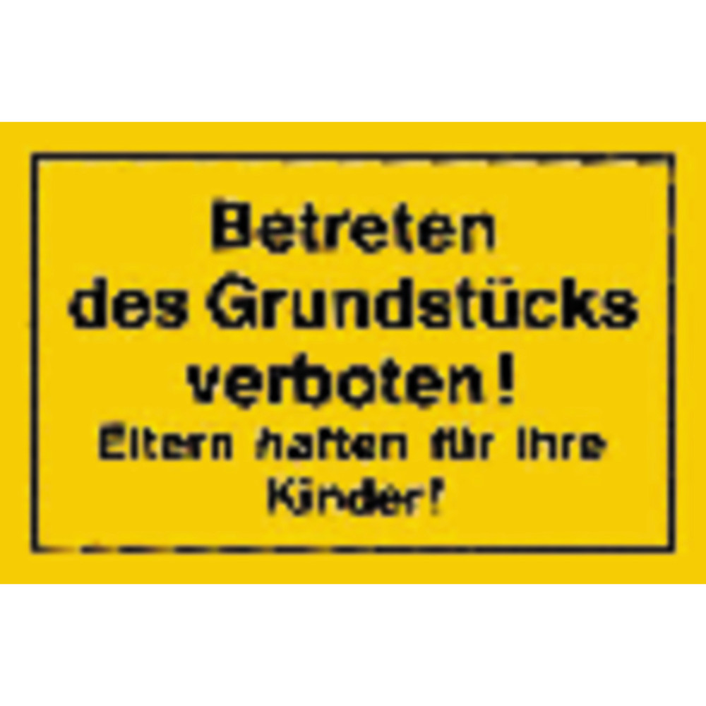 Hinweisschild "Betreten des Grundstücks verboten" Produktbild img1 L