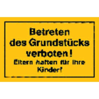 Produktbild von null - Hinweisschild "Betreten des Grundstücks verboten"