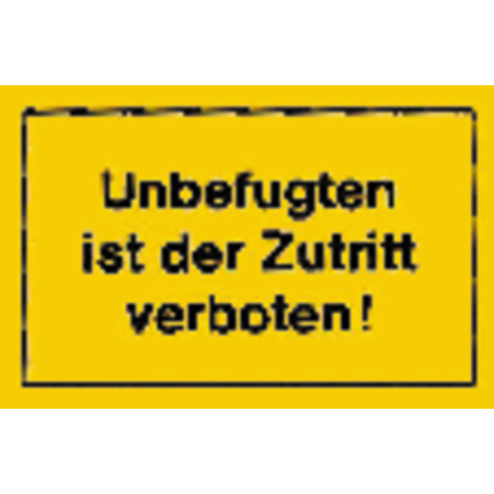 Hinweisschild "Unbefugten ist der Zutritt verboten" Produktbild img1 L