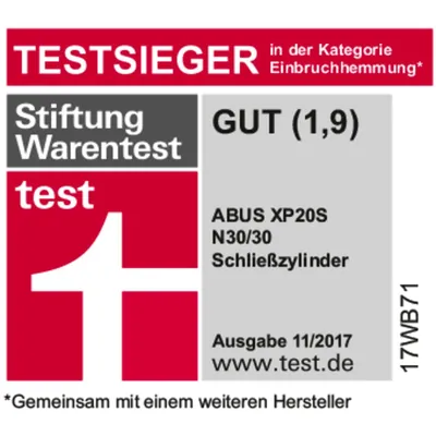 Produktbild von ABUS - Profil-Knaufzylinder,XP20S,BLZ60/K45,Serv.zyl., gleichschl.,333333,MS ma
