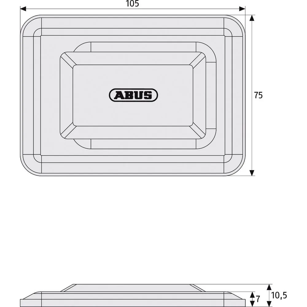 ABUS Kellerschacht-Gitterrostsicherung, GS60 C/DFNLI, Stahl verzinkt-chromatiert Produktbild img5 L