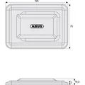 ABUS Kellerschacht-Gitterrostsicherung, GS60 C/DFNLI, Stahl verzinkt-chromatiert Produktbild img5 S