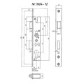 Produktbild von BEVER - Einsteckschloss 1004 72,PZW72/8,D40,F24x244ktg