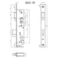 Produktbild von BEVER - Einsteckschloss 1022,PZW92/8,D40,F24x255ktg,ER