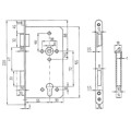 Produktbild von BEVER - Einsteckschloss 242 P TGL,PZW72/8,D55,F18x220rd,Si,DL,SB