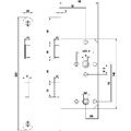 Produktbild von BEVER - Einsteckschloss 280 K,WC78/8,D55,F20x235rd,Si,DL,SB