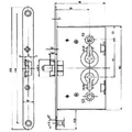 BEVER Einsteckschloss 1009 PL,PZW72/8,D65,F20x235rd,SB Produktbild img4 S