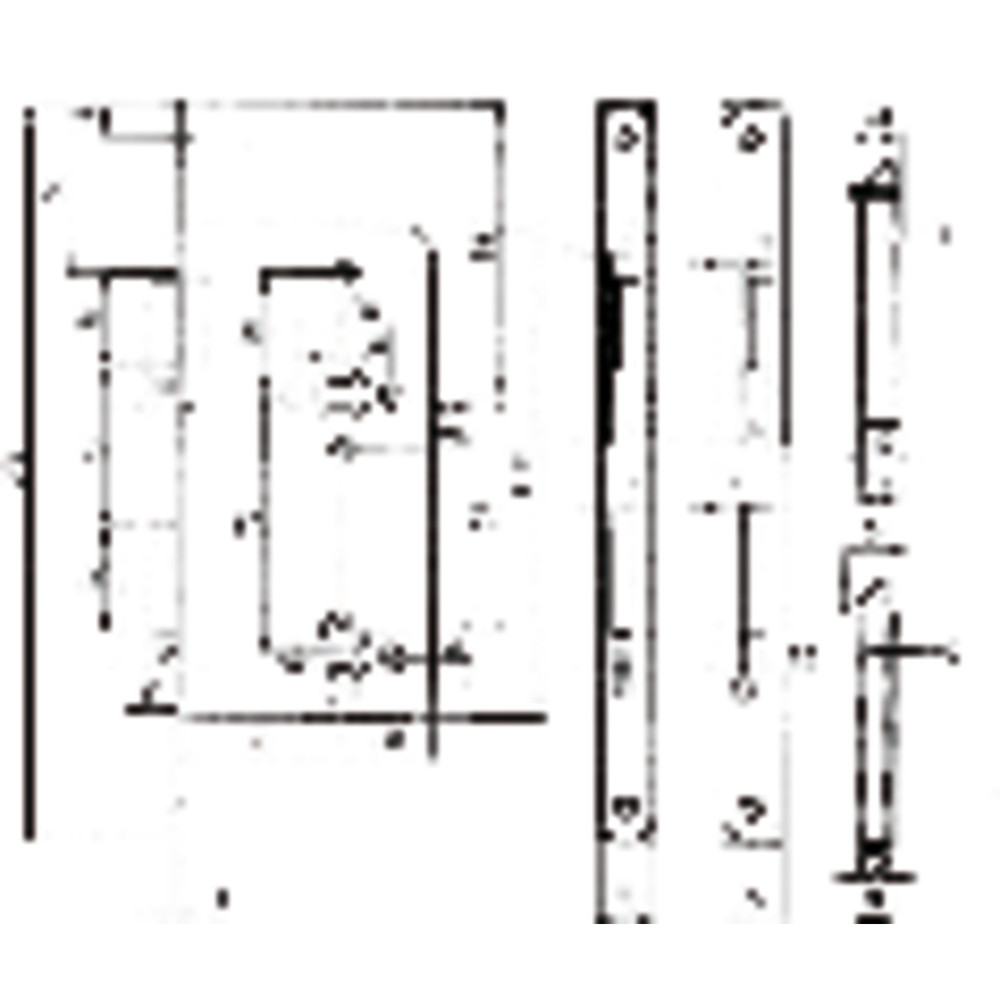 BEVER Einsteckschloss 2420 P,PZW72/8,D55,F20x235rd,Si,DL,SB Produktbild img4 L