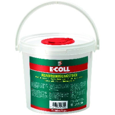 Produktbild von E-COLL - Handreinigungstücher 25x25cm mit leichter Reinigungslösung 72 Stück Ei