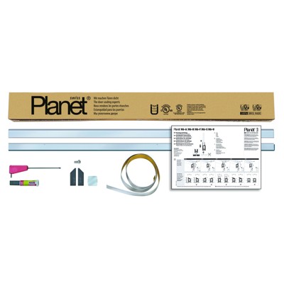 Produktbild von PLANET - Glastür-Absenkdichtung, automatisch, KG-SM-Set schmal,L 834mm, naturfa