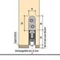 ASSA ABLOY Objekttür-Türabsenkdichtung, HS FH, 6000mm, Aluminium Produktbild img4 S