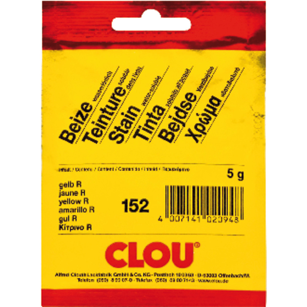 CLOU® Beize wasserlöslich, im Beutel #170 mahagoni dunkel Produktbild img2 L