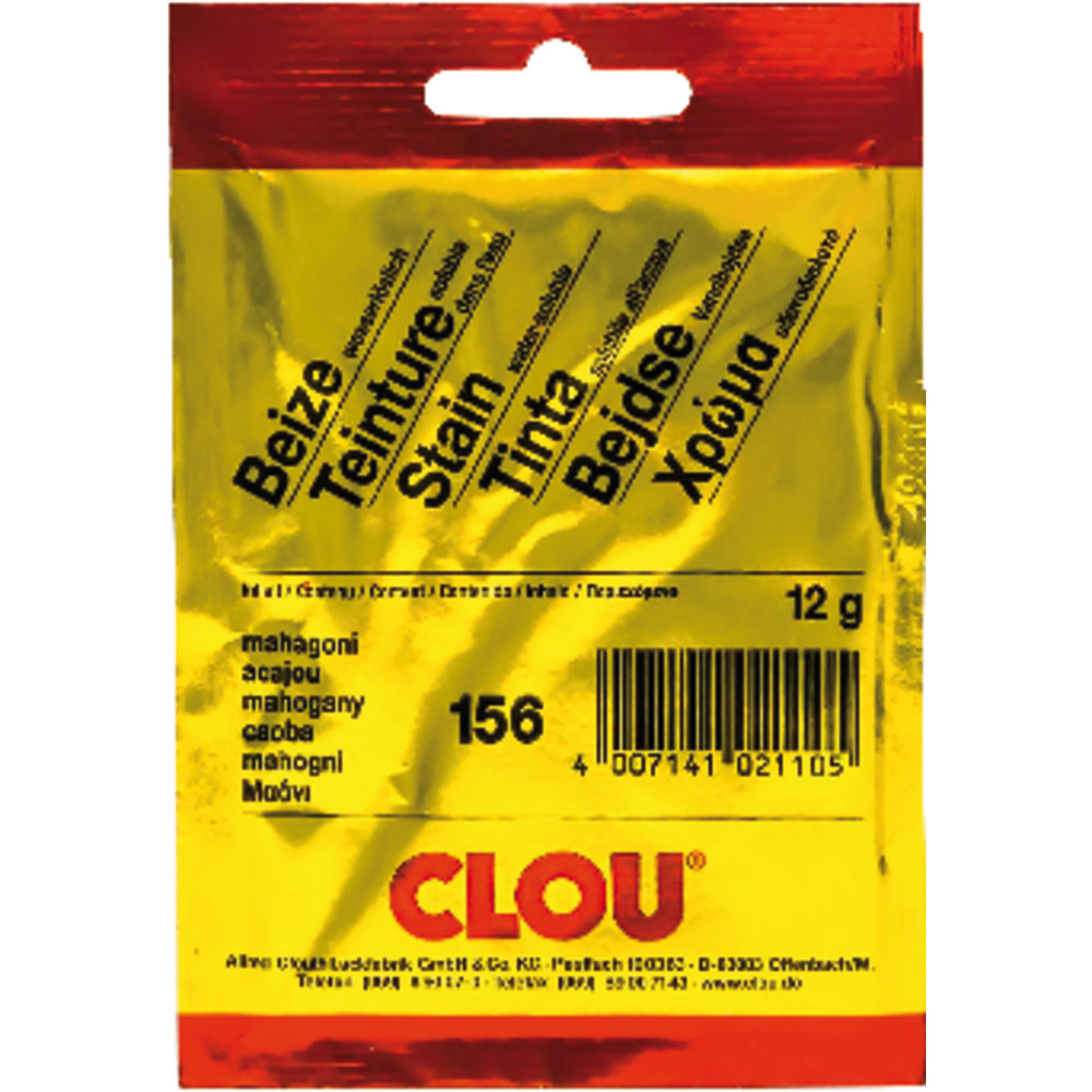 CLOU® Beize wasserlöslich, im Beutel #170 mahagoni dunkel Produktbild img10 L