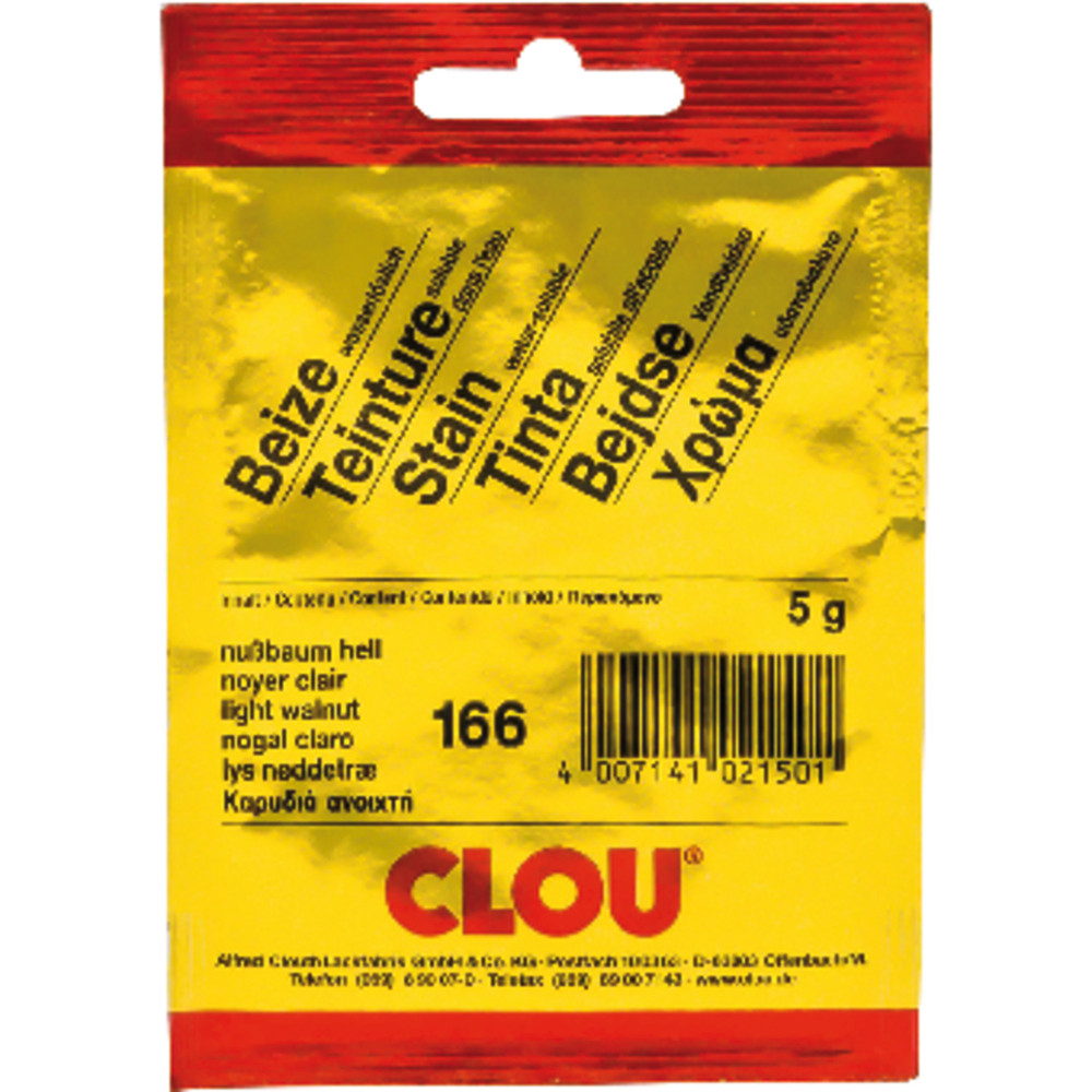 CLOU® Beize wasserlöslich, im Beutel #170 mahagoni dunkel Produktbild img19 L