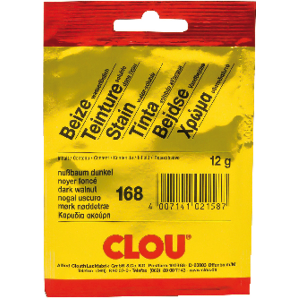 CLOU® Beize wasserlöslich, im Beutel #170 mahagoni dunkel Produktbild img21 L