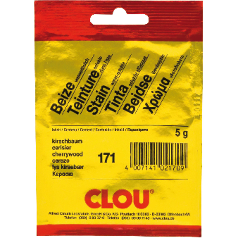 CLOU® Beize wasserlöslich, im Beutel #170 mahagoni dunkel Produktbild img22 L