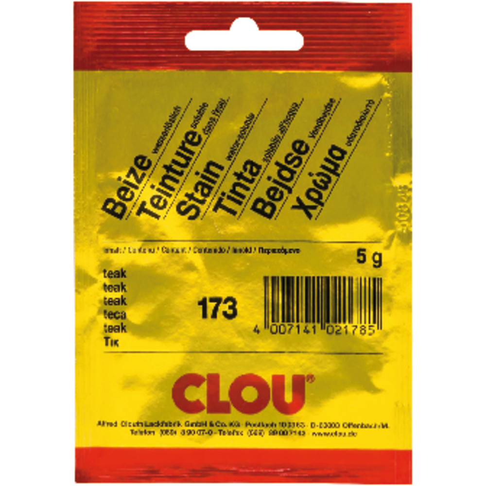 CLOU® Beize wasserlöslich, im Beutel #170 mahagoni dunkel Produktbild img5 L