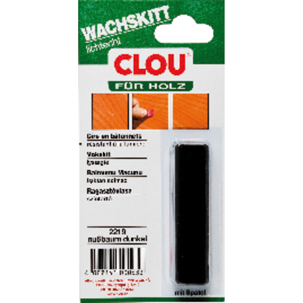 CLOU® Wachskitt Nr. 2219 nussbaum dunkel, Stange ca. 15g Produktbild img2 L