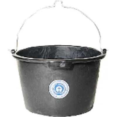 S+W - Mörtelkübel rund schwarz, 150 l