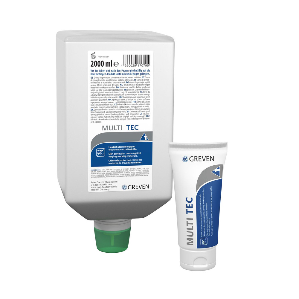 GREVEN MULTI TEC Schutzlotion unparfümiert, wechselnde Arbeitsstoffe 100ml Fl Produktbild img1 L
